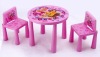 kid plastic table and chairs set