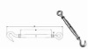 ss304/ss316 turnbuckle pipe with hook and eye end