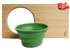 Bamboo Cutting Board with collapsible Colander