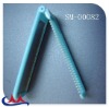 mini plastic fold travel hair comb and mirror set