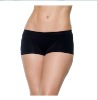 Black Seamless Boy Shorts Panty