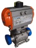 3PC Stainless Steel Pneumatic Actuator Ball Valve