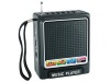 MULTI BAND PORTABLE USB/SD FM SPEAKER RADIO MP3 PLAYER WITH RECHARGEABLE BATTERY