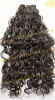 Natural color 100% Indian remy hair loose wave machine made hair wefts