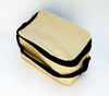 beige reusable aluminum foil cooler bag