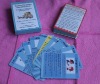 Flash card, paper playing card confirm to EN71