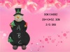 Ceramic snowman flat blackboard with chalk set , christmas decoration