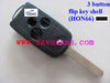 high quality Acur 3 button flip key shell with HON66 Blade;