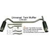 Universal Carbon Fiber Twin Muffler