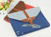 New Luxury Belt brief case for ipad 3 carry bag case pouch stand