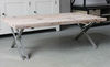 Pine Coffee Table WITH Stainless Steel Legs